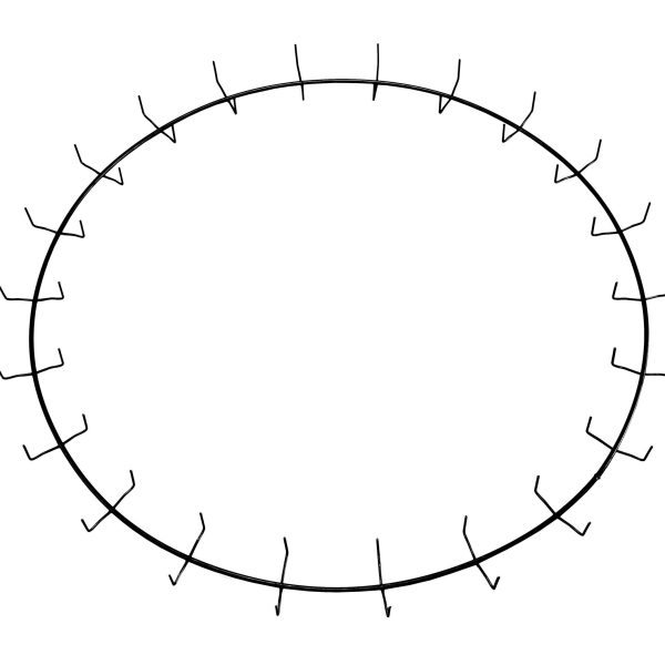 30″ Green Clamp Ring – 22 Clips