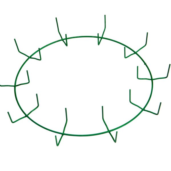 12″ Green Clamp Ring – 10 Clips