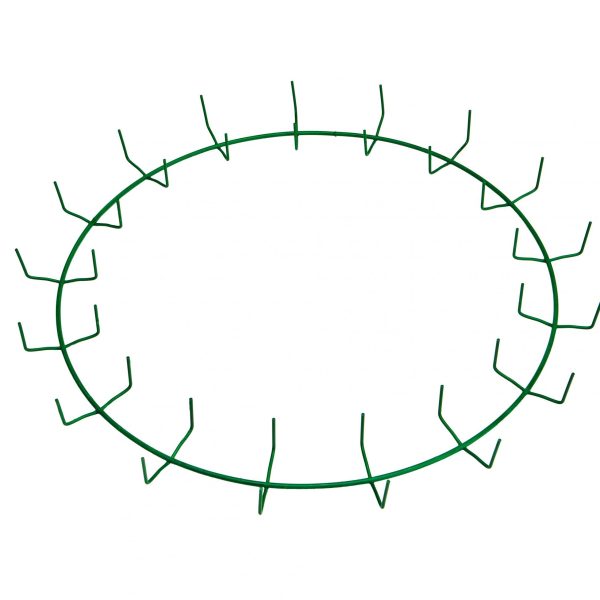 18″ Green Clamp Ring – 17 Clips