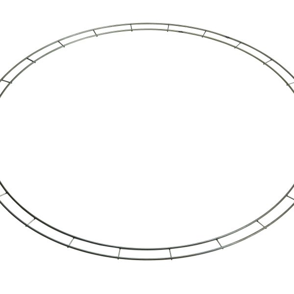 48″ Narrow Double Rail Hand Tied Ring