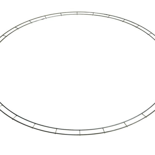 60″ Narrow Double Rail Hand Tied Ring
